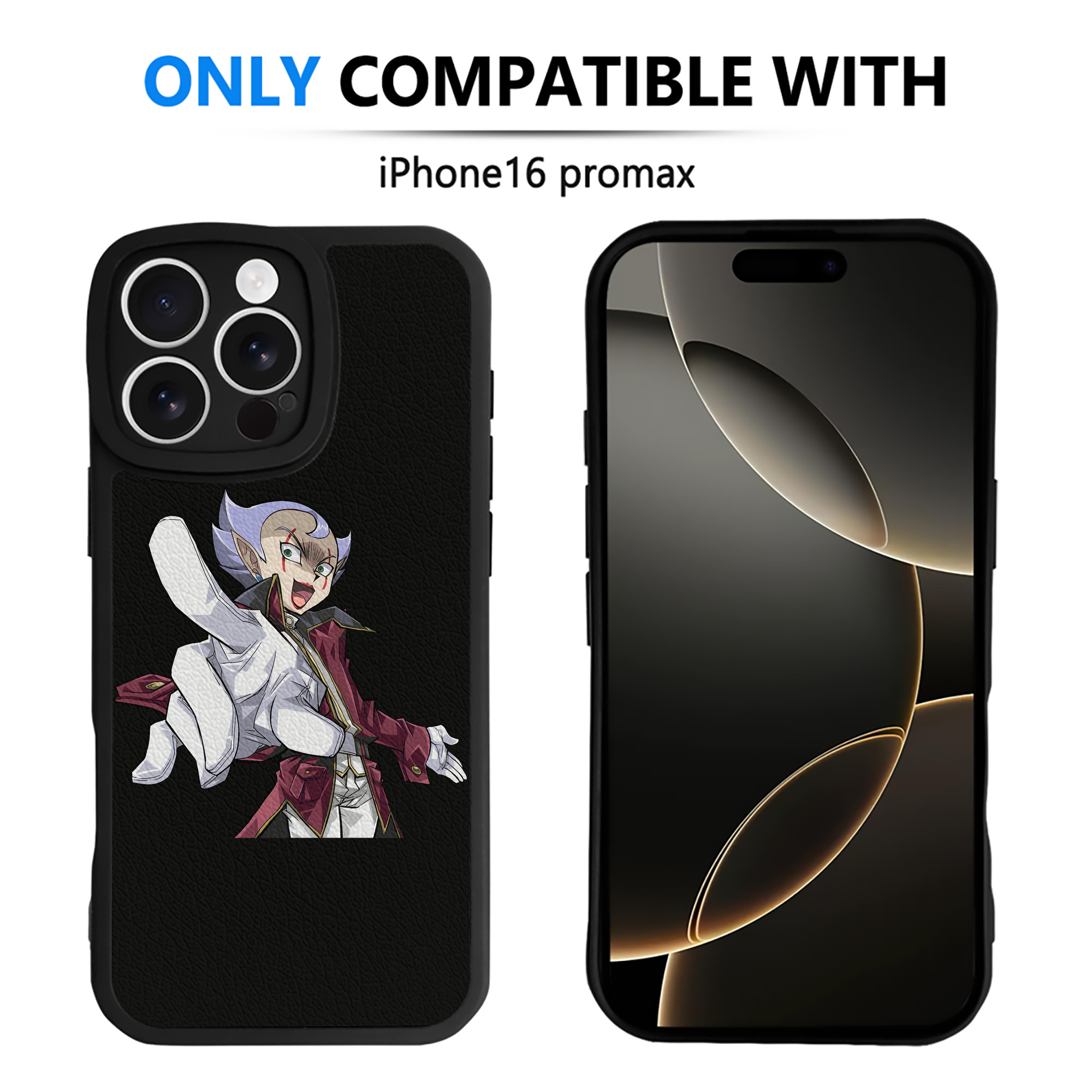 （画像用） 遊☆戯☆王 Yu-Gi-Oh! 【iPhone 16シリーズ対応】シリコンスマホケース（レザー調） 材質：シリコン